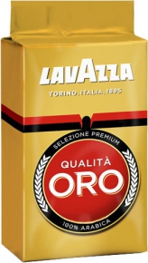 დაფქული ყავა Lavazza Qualita Oro 125 გრ.