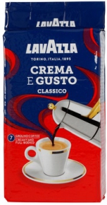 დაფქული ყავა Lavazza CREMA e GUSTO, 250 გრამი
